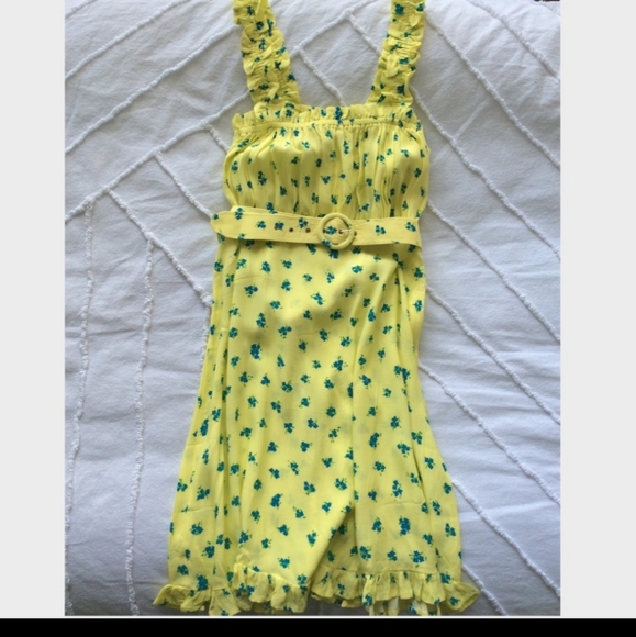 NEW Faithfull the brand Luda Lemon mini dress - Picture 8 of 8